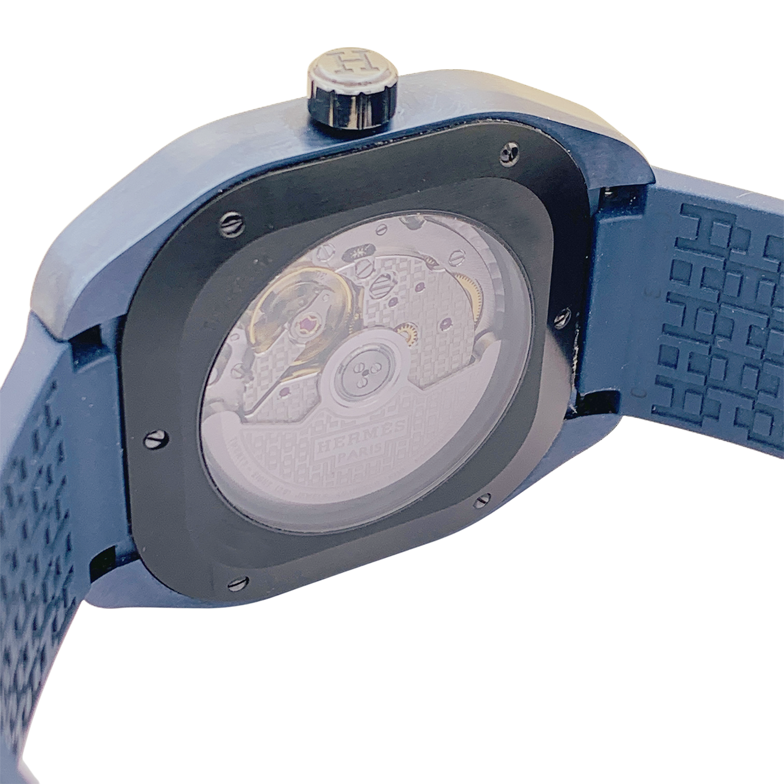 Montre Hermès, "H08", titane, caoutchouc.