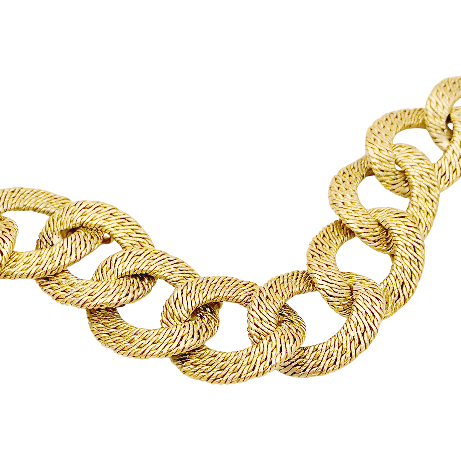 Bracelet Georges Lenfant, maillons "paillettes".