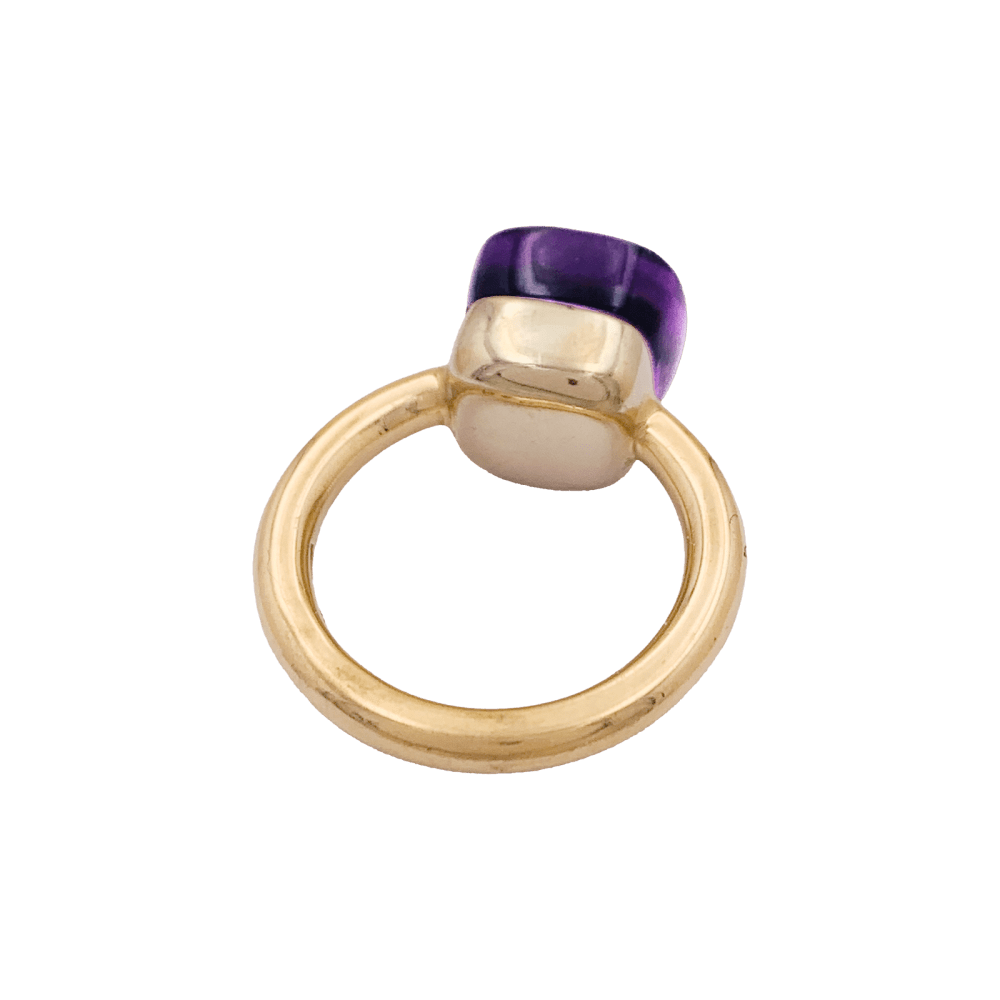 Bague Pomellato, collection "Nudo Classic", or rose et améthyste.