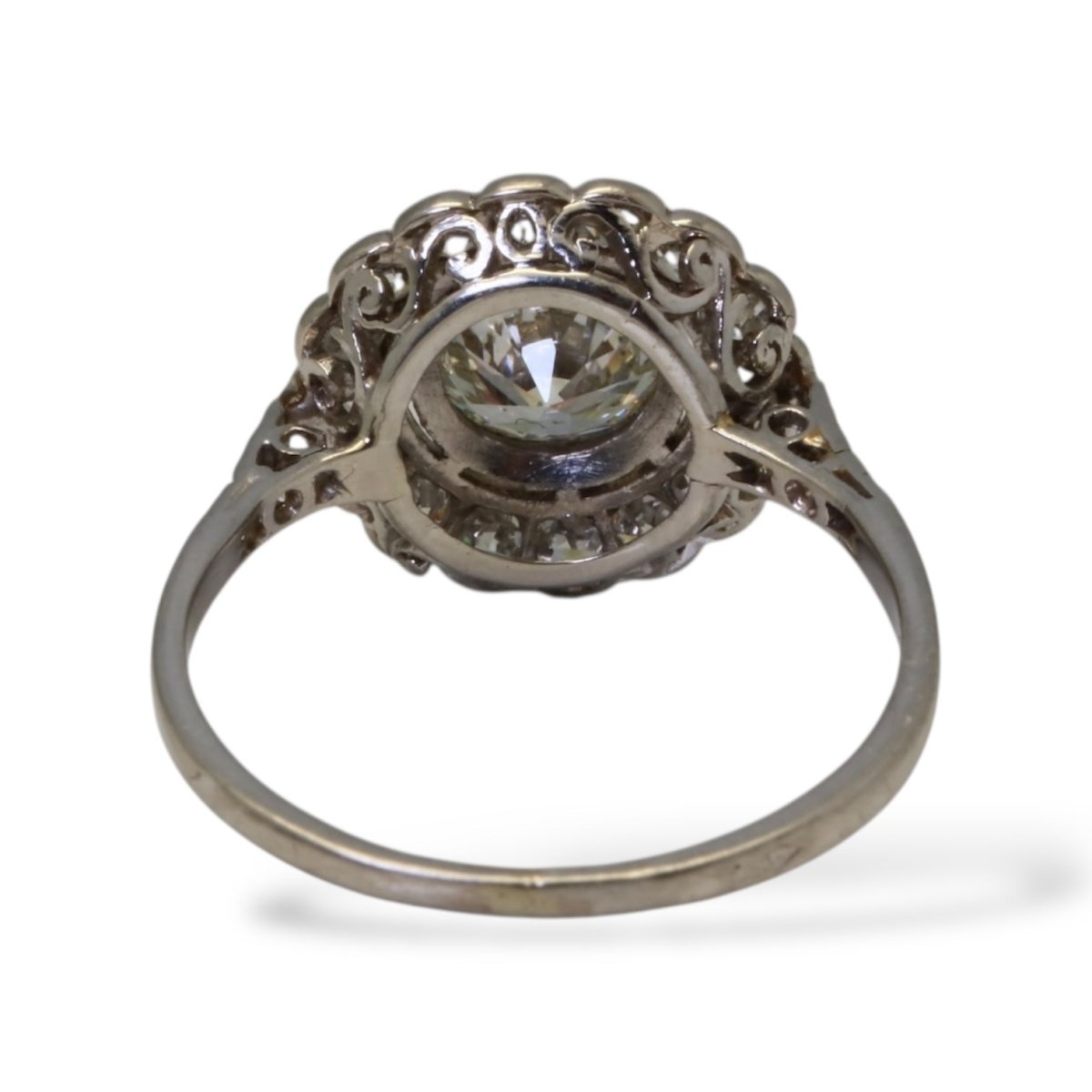 Charmante Bague en platine et diamants années 20 - Maison Eloe