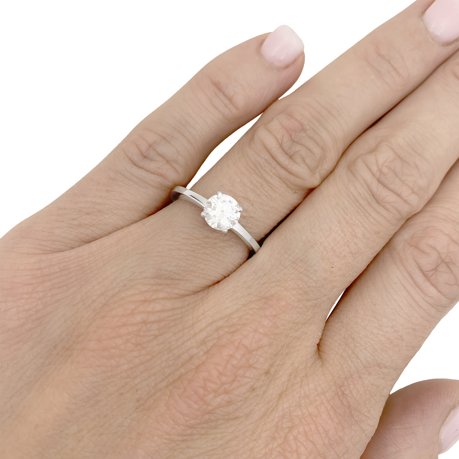 Bague MESSIKA, "Emotion", diamant, or blanc.