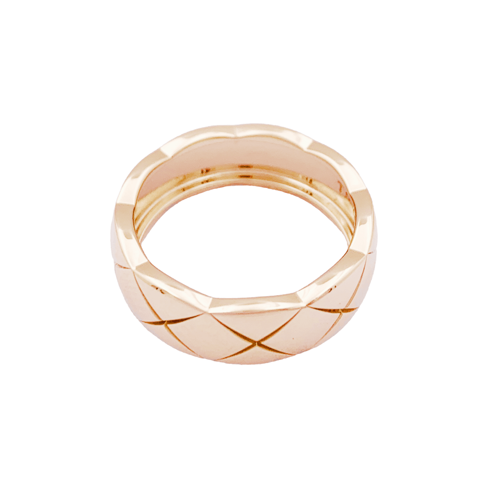 Bague Chanel, "Coco Crush", or rose.