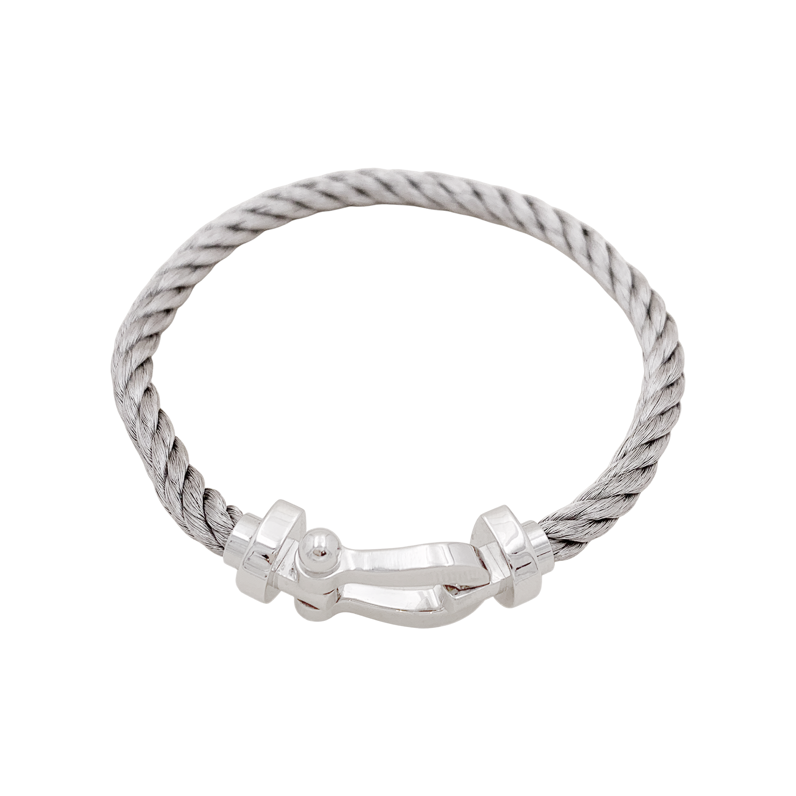 Bracelet Fred, "Force 10", or blanc, acier.