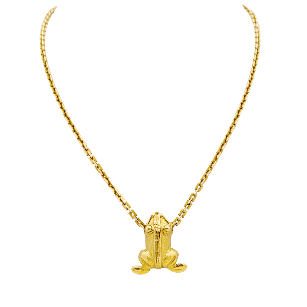 Collier « Grenouille », or jaune.