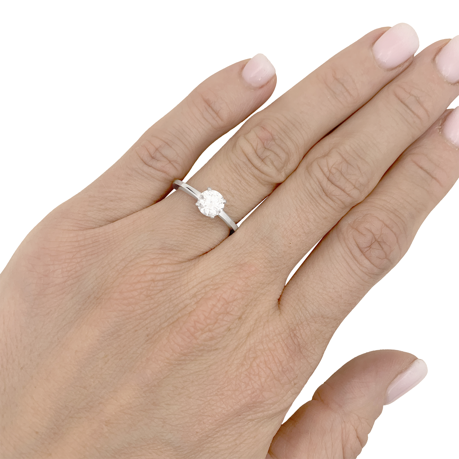 Bague MESSIKA, "Emotion", diamant, or blanc.