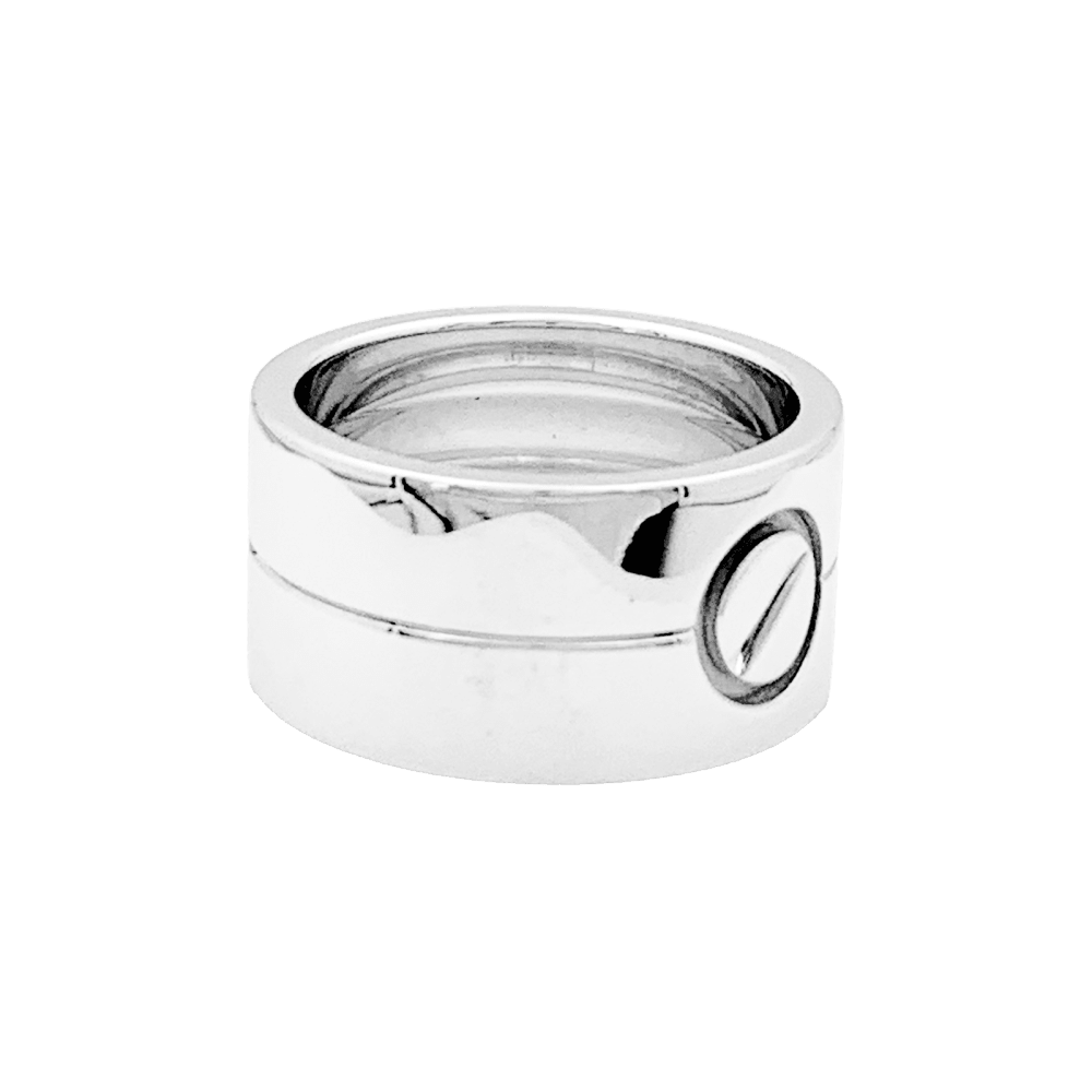 Bague Cartier, "Love" or blanc.