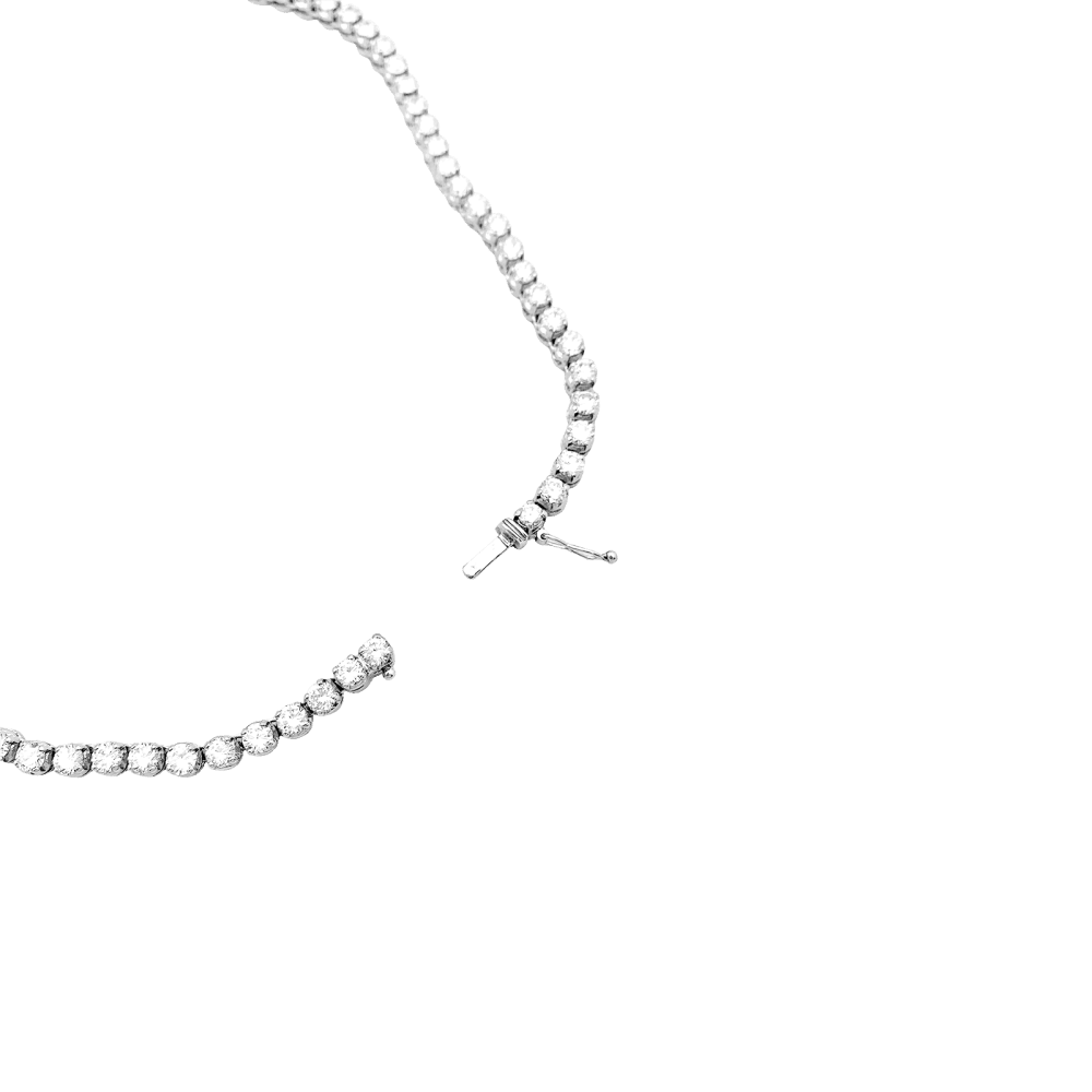 Collier diamants, perle de culture blanche.