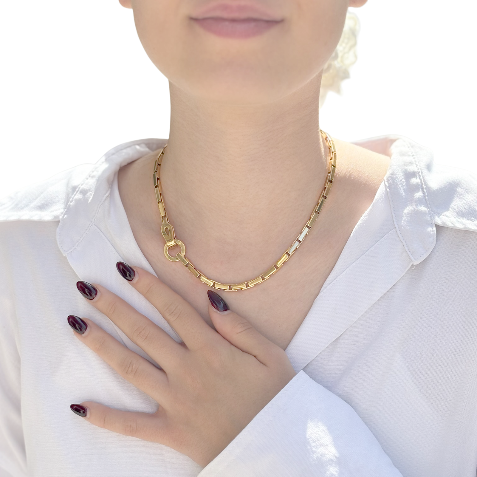 Collier Cartier, "Agrafe", or jaune.