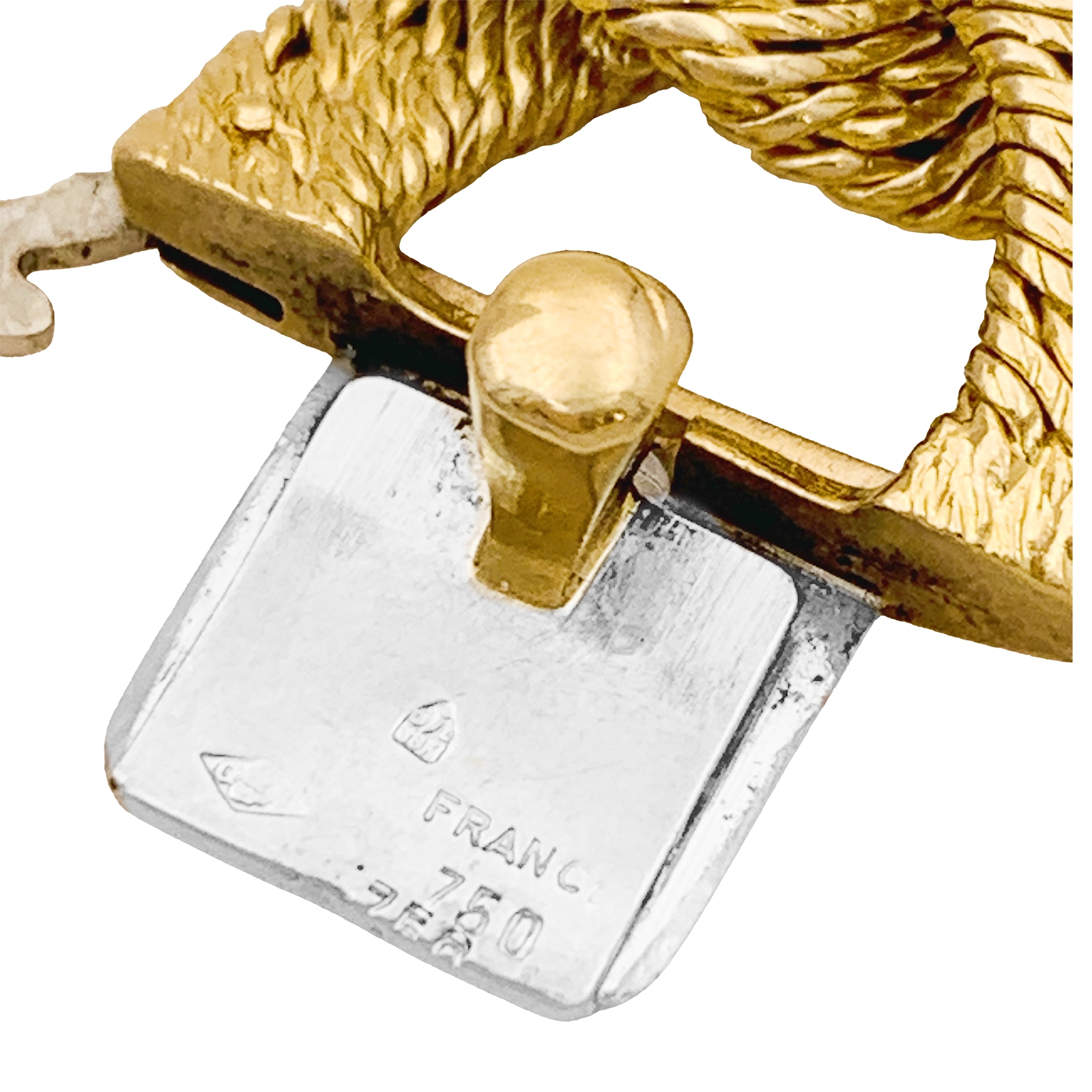 Bracelet Georges Lenfant, maillons "paillettes".