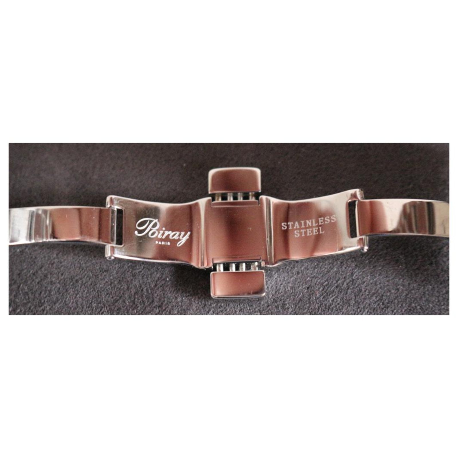 POIRAY my First Steel and Diamond Cuff