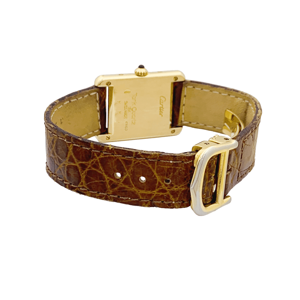 Montre Cartier "Tank Louis Cartier" en or jaune.
