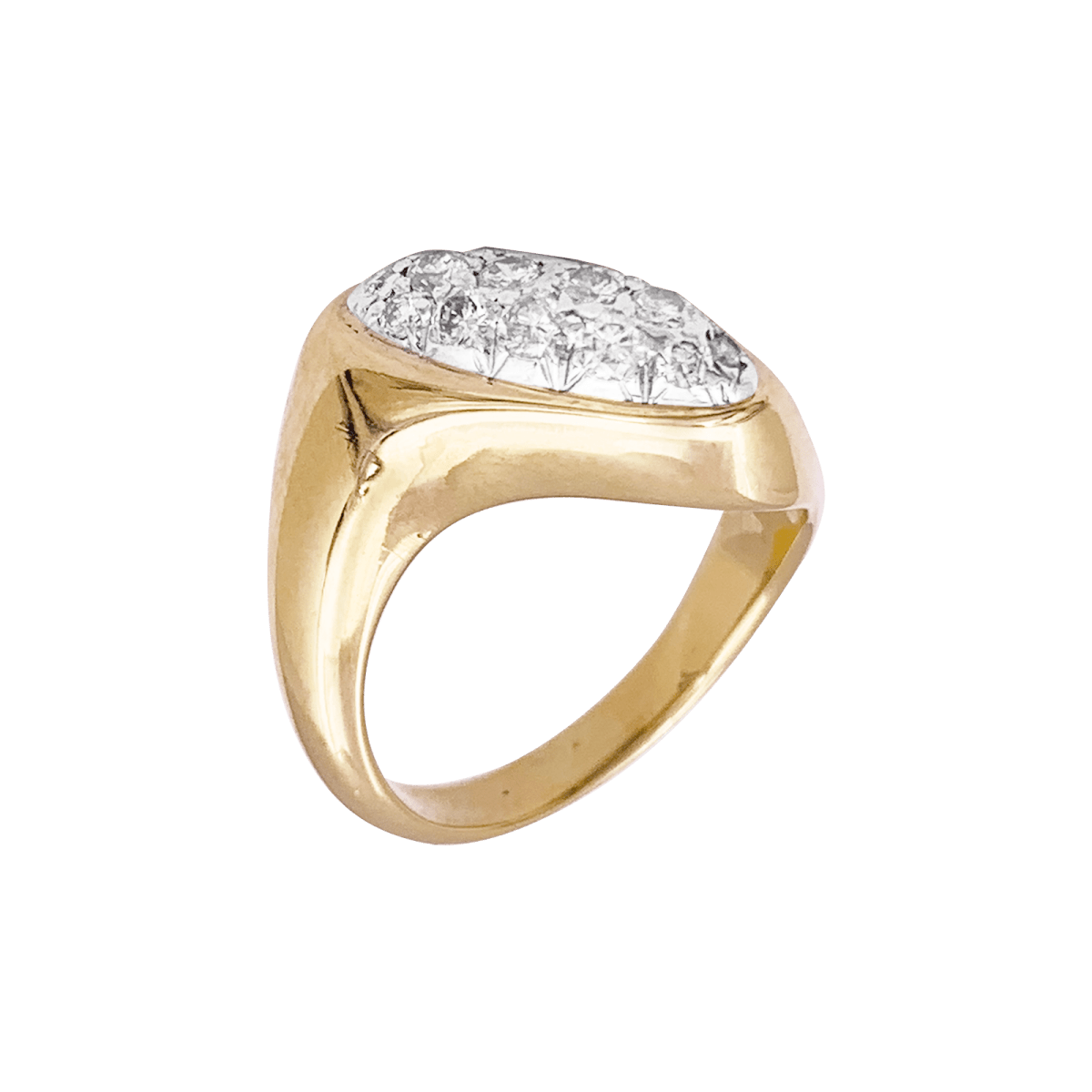 Bague BOUCHERON, or jaune et diamants - Maison Eloe