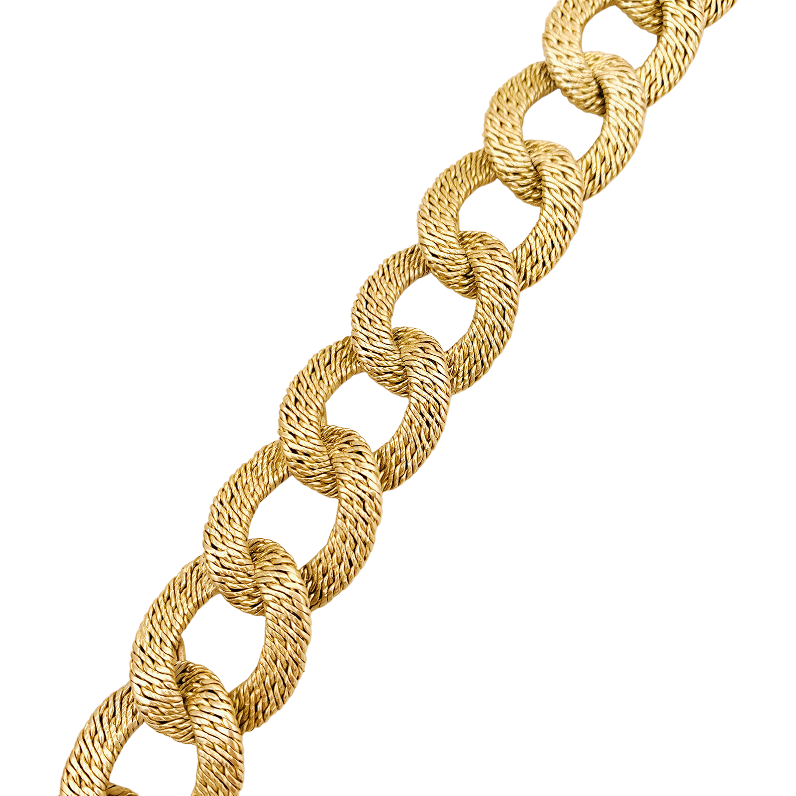 Bracelet Georges Lenfant, maillons "paillettes".