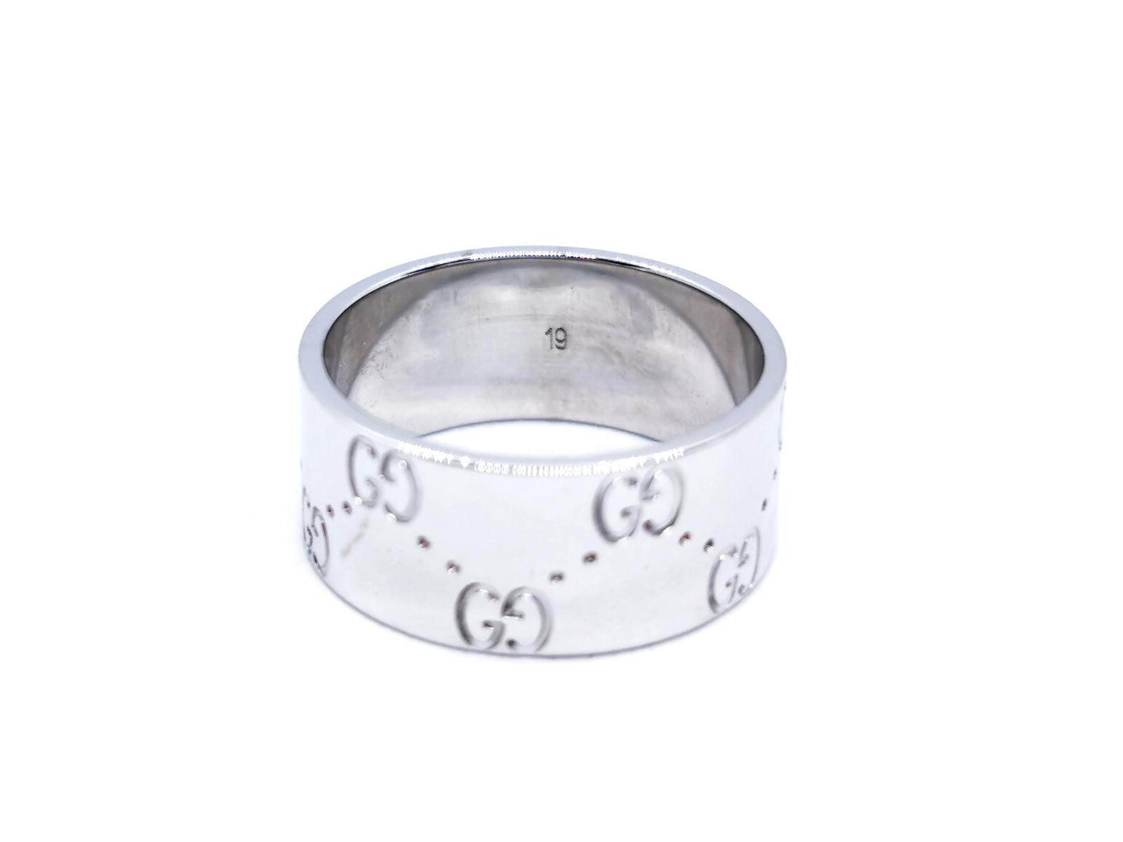 Gucci Icon Ring White Gold