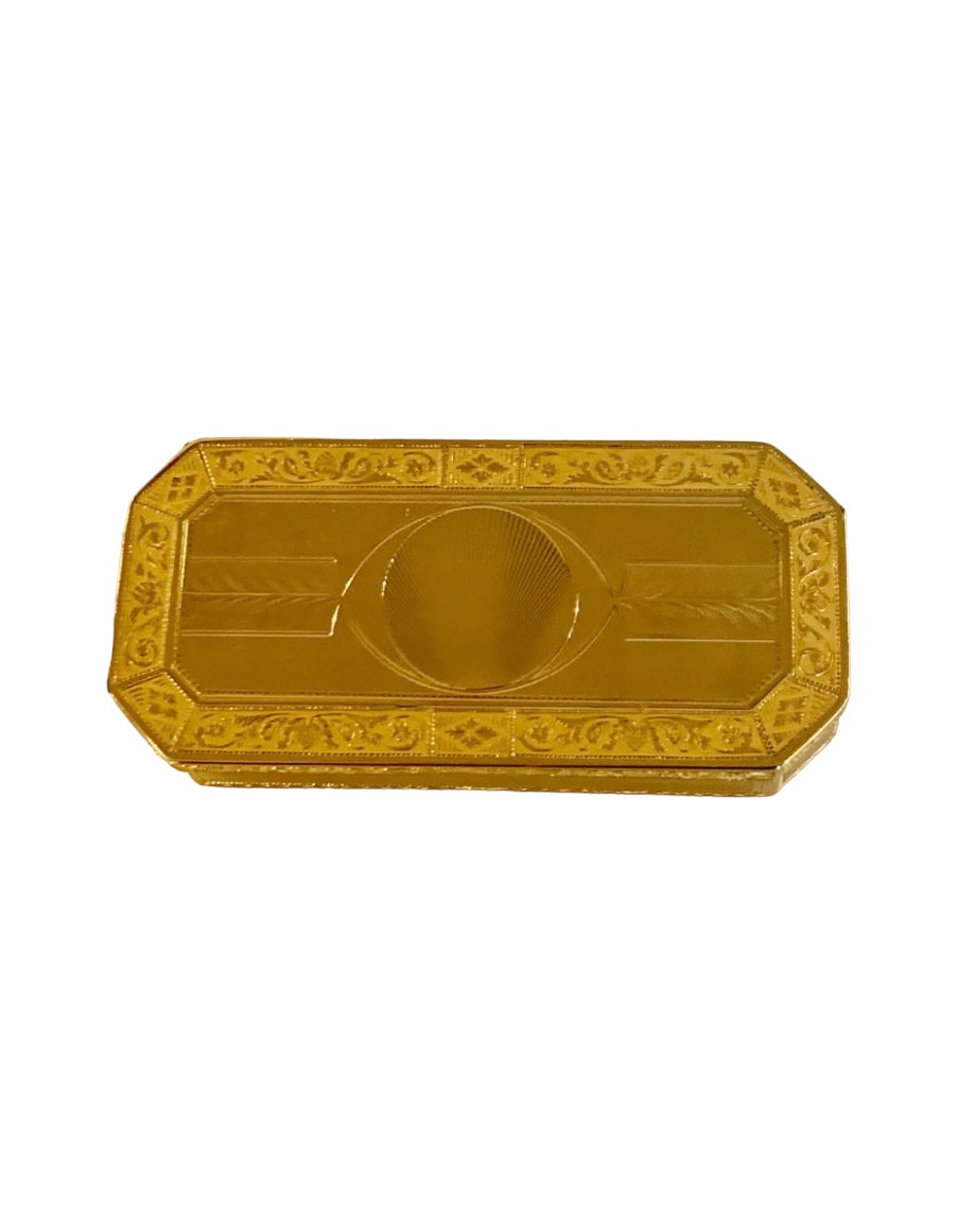 Gold snuffbox by David Lhonorey