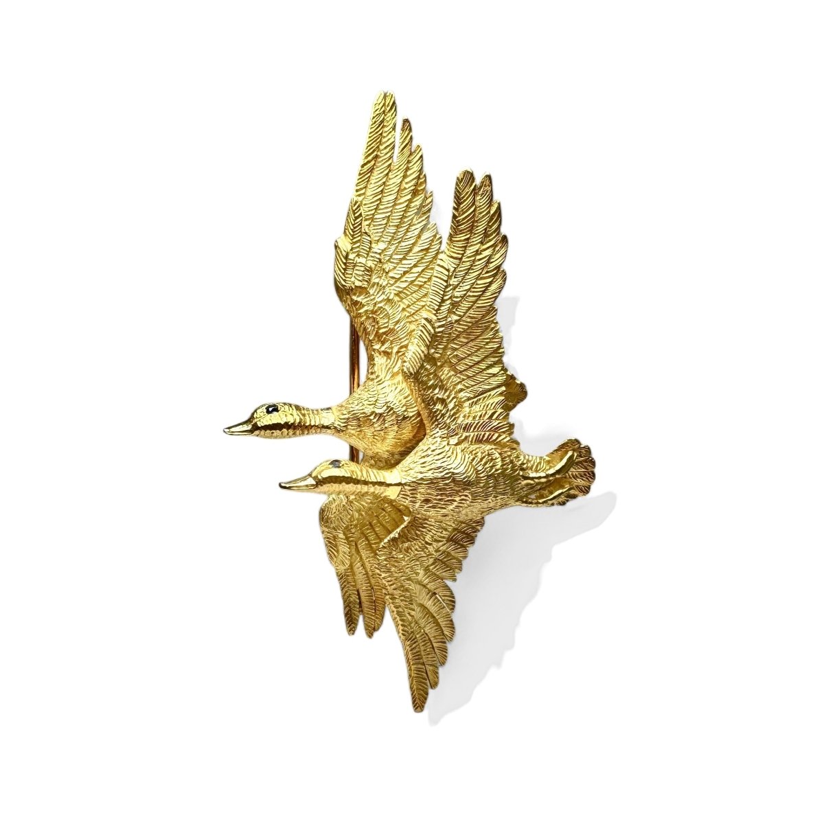 HERMÈS par GEORGES LENFANT Broche « Canards »