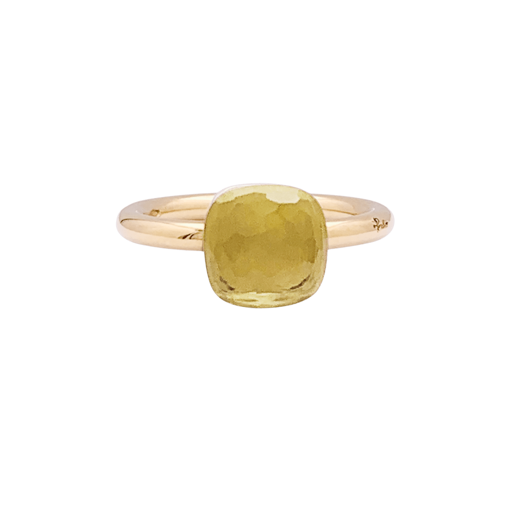 Bague Pomellato, "Nudo", petit modèle, quartz citron.
