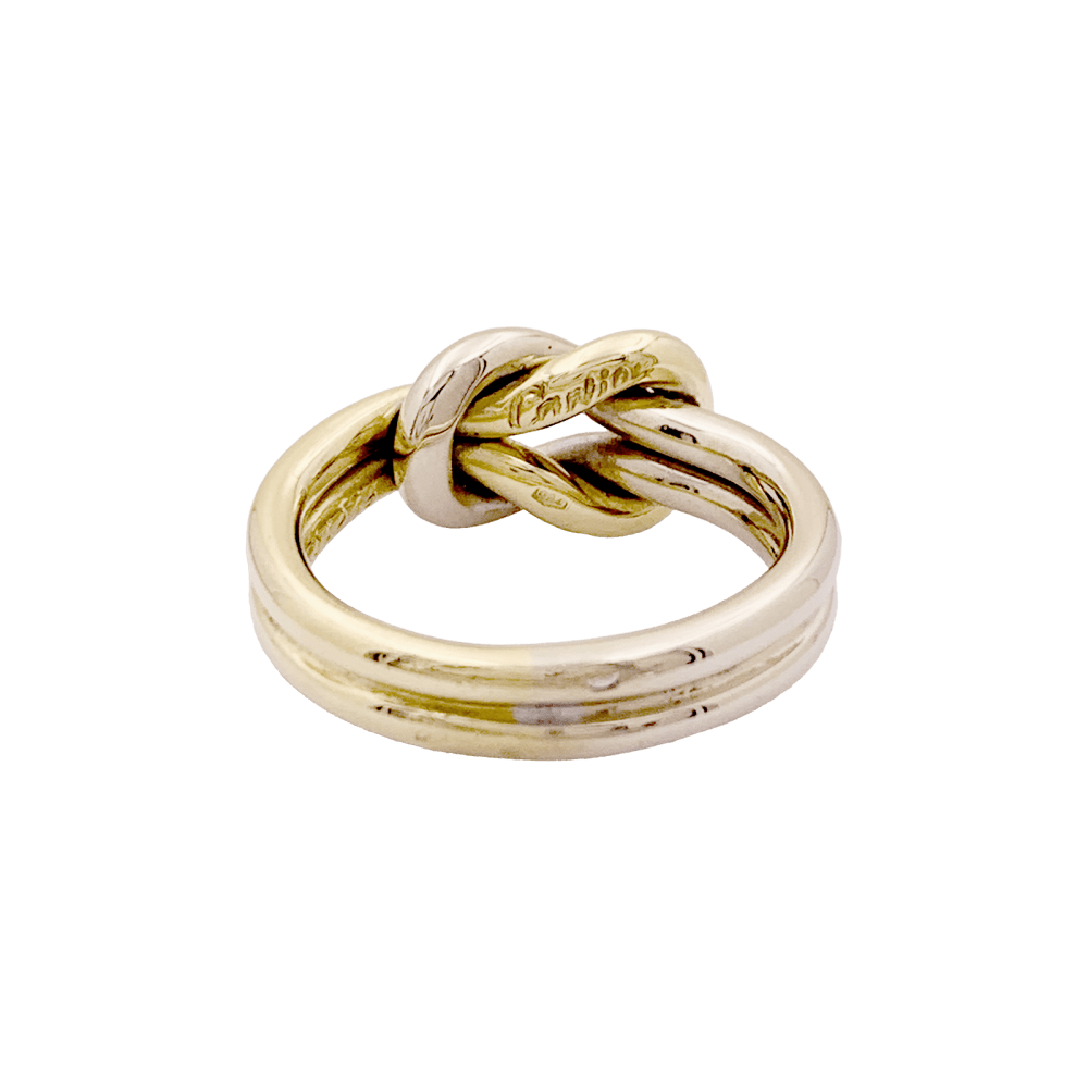 Bague Cartier, "Noeud d'Héraclès" deux ors.