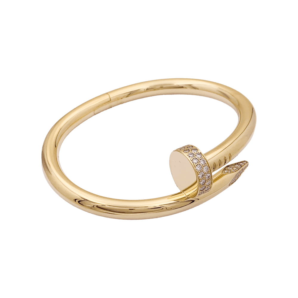 Bracelet Cartier, "Juste un clou", or jaune, diamants.
