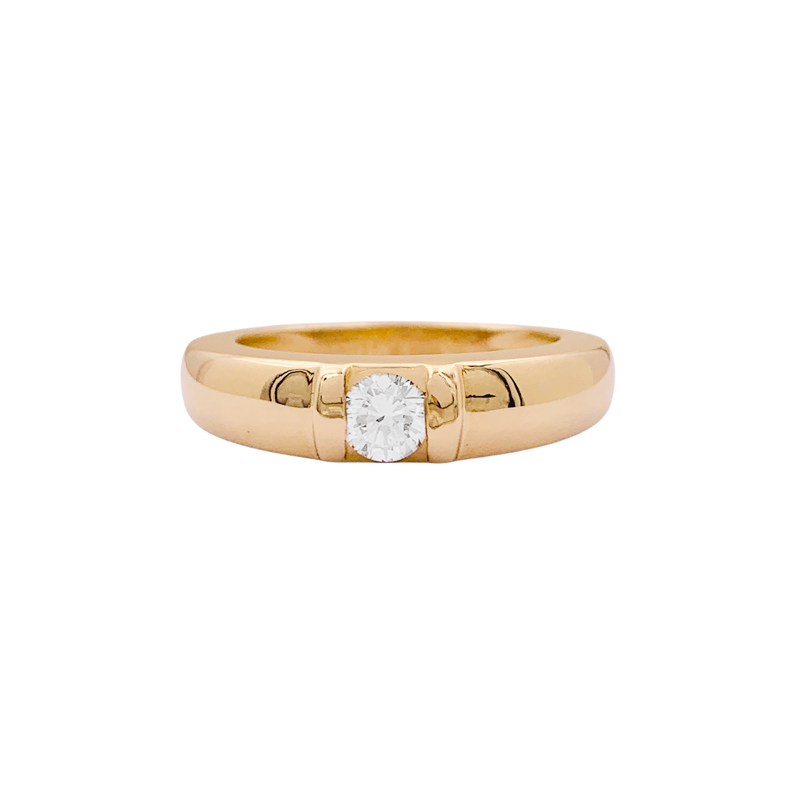 Bague Chaumet, "Gioia", or jaune, diamant.