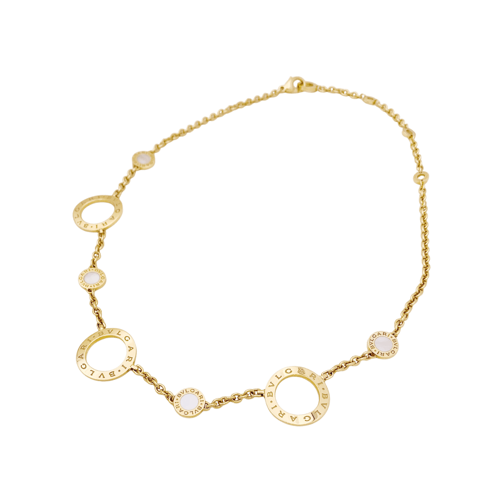 Collier BULGARI "Bulgari Bulgari" en or jaune 750/000 et nacre.