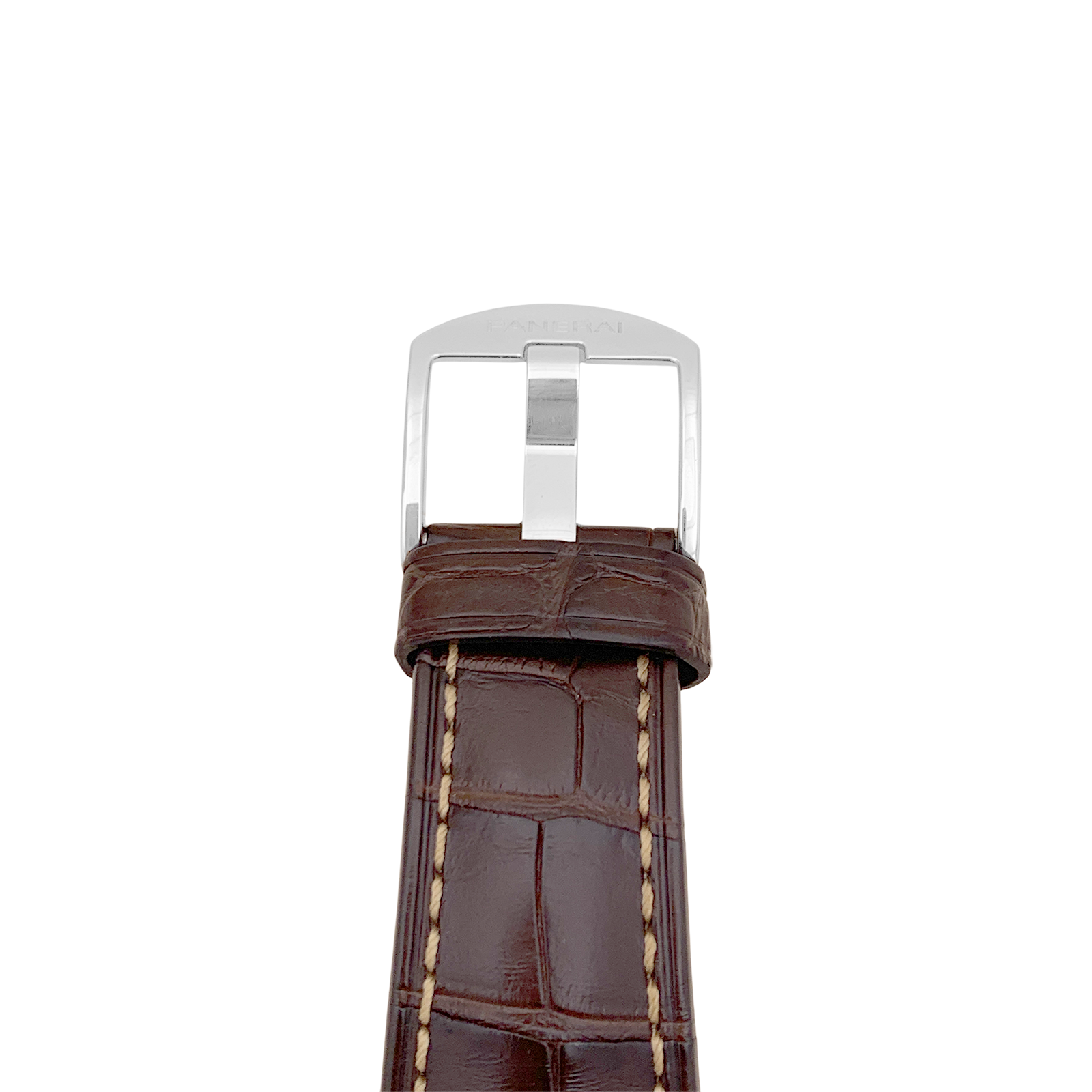 Montre "Panerai Luminor Due", acier, cuir.