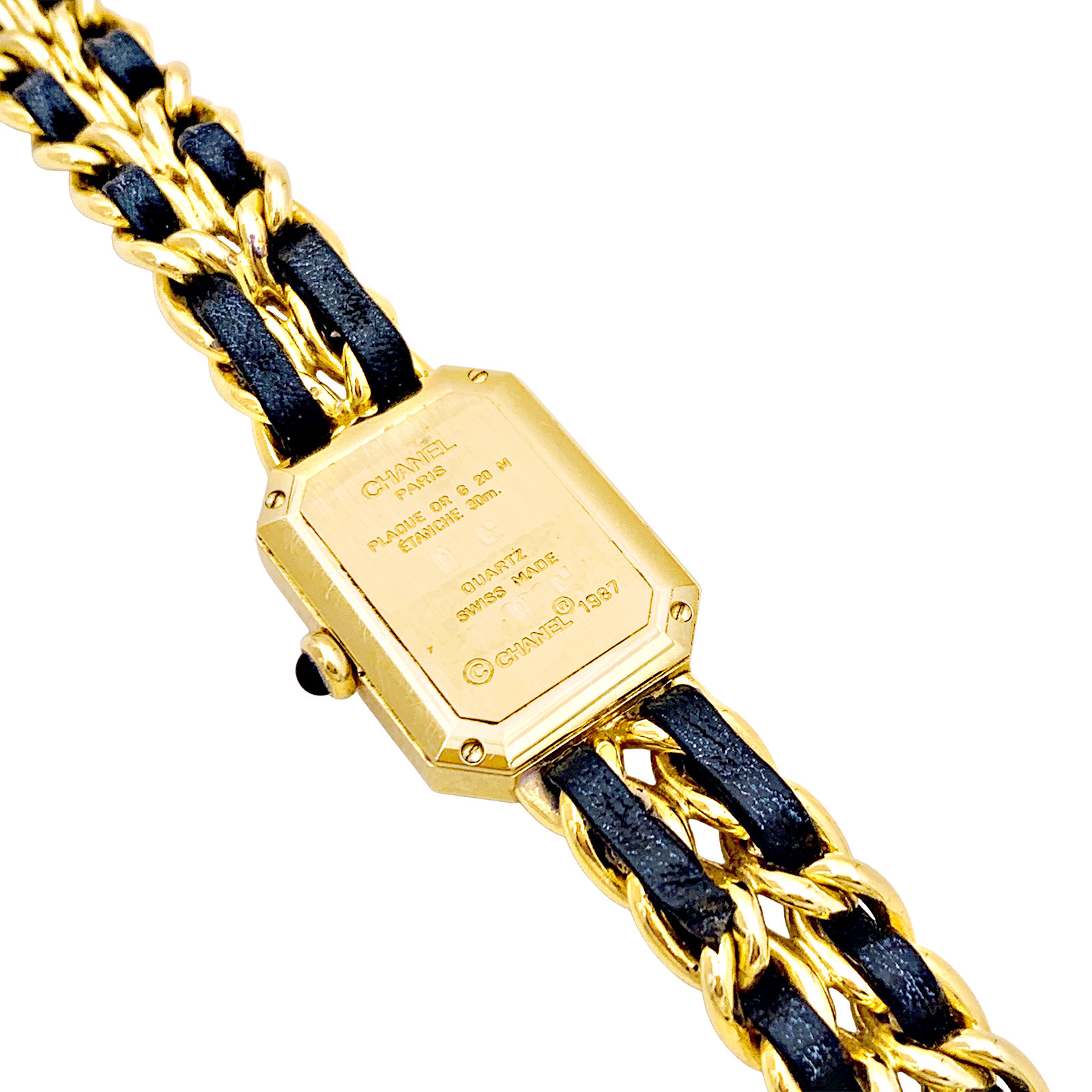 Montre Chanel, "Première", plaqué or.