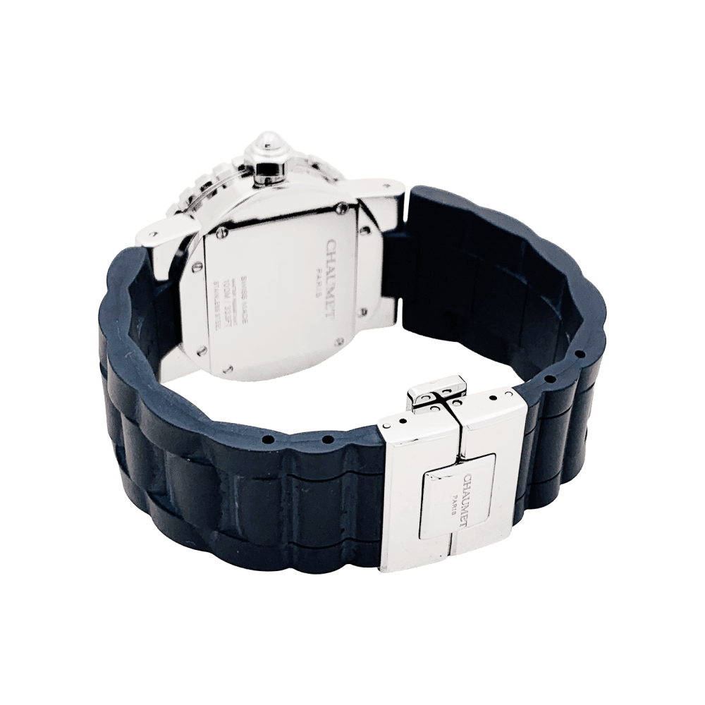 Montre Chaumet, "Class-One", en acier et diamants.