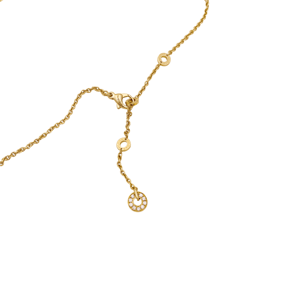 Collier BULGARI "Astrale", or jaune, diamants et pierres de couleur.