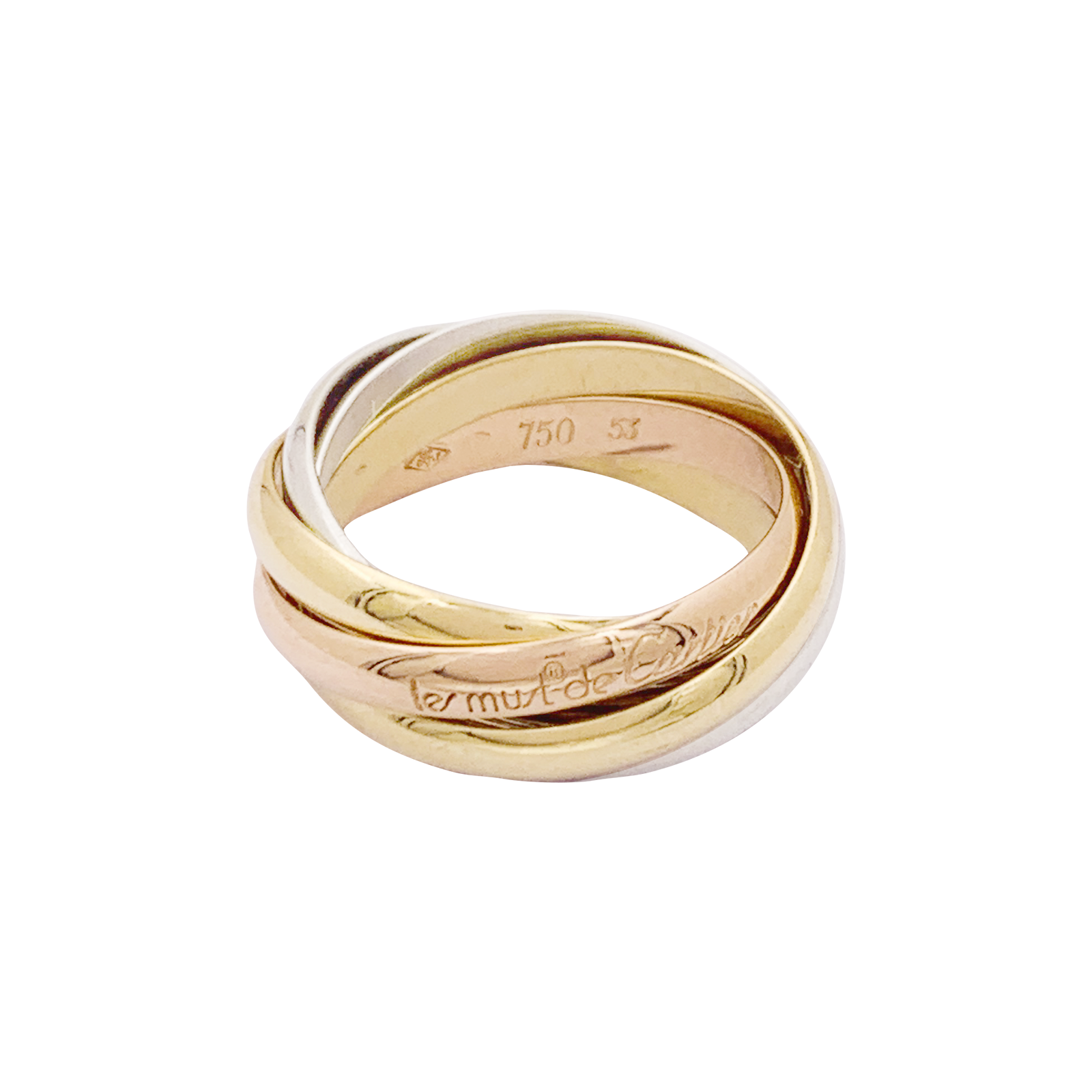 Bague Cartier, "Must de Cartier 5 anneaux", 3 ors.