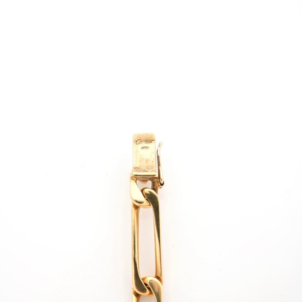 CARTIER Bracelet gourmette en or jaune. - Maison Eloe