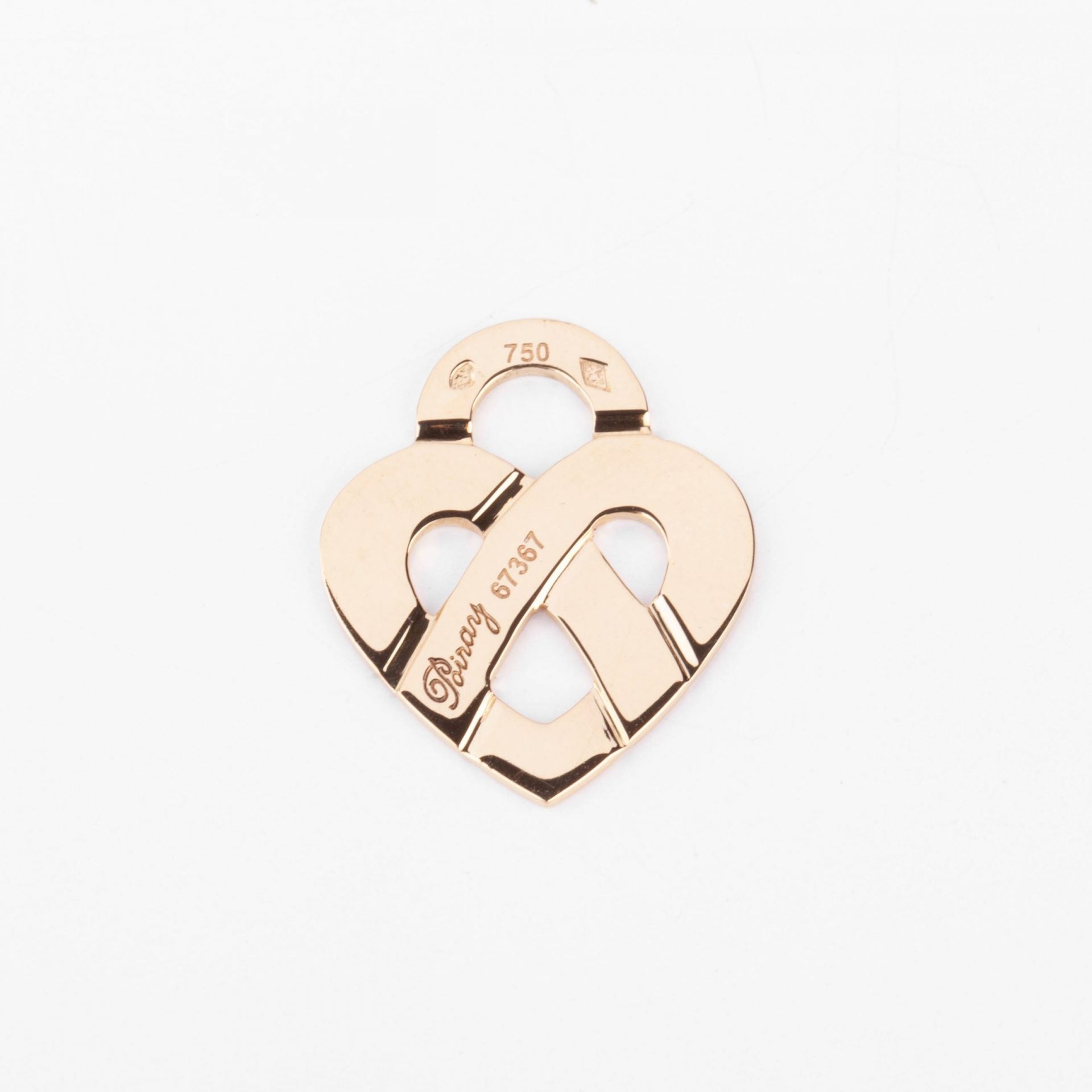Yellow gold heart pendant from Poiray