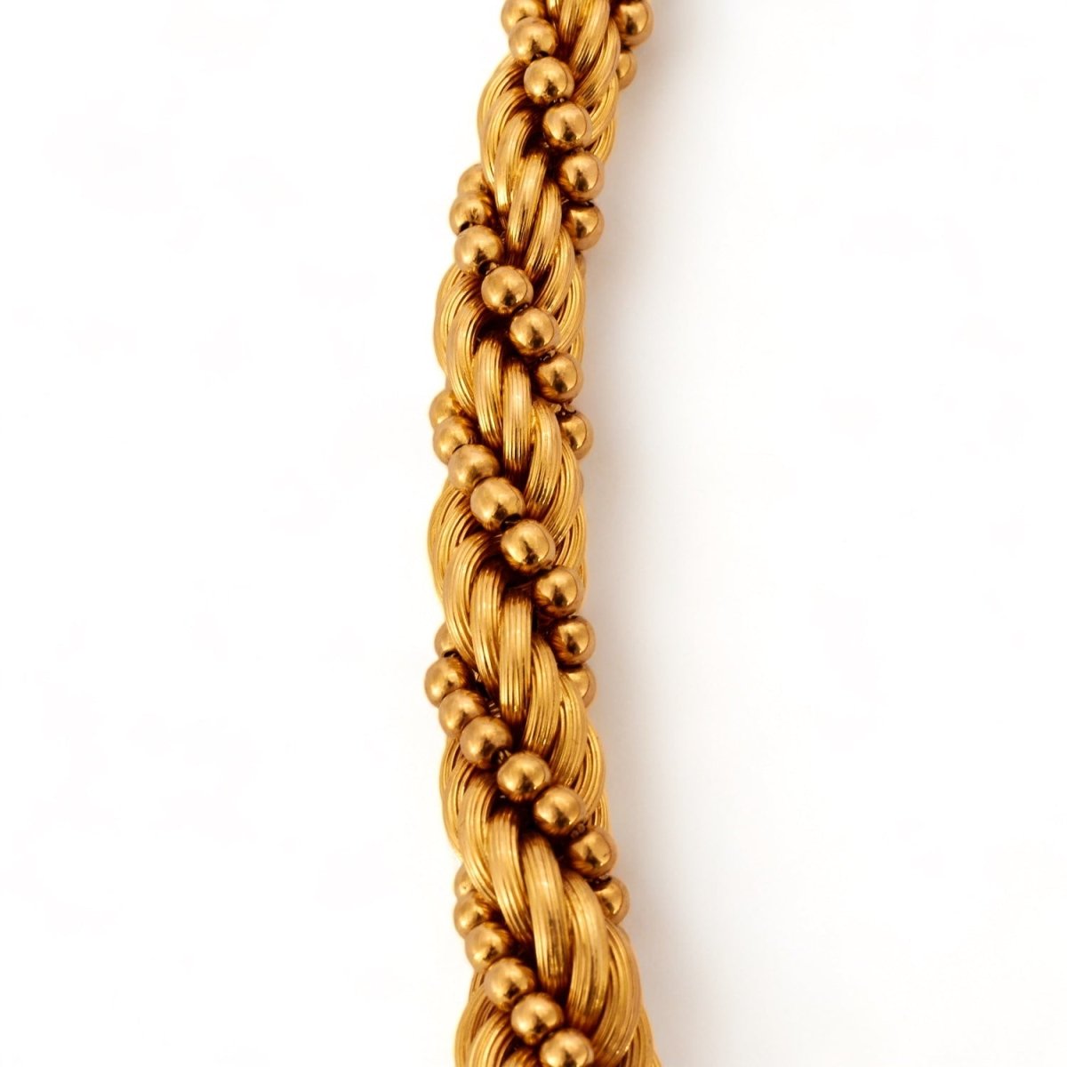 Collier torsadé en or jaune - Maison Eloe