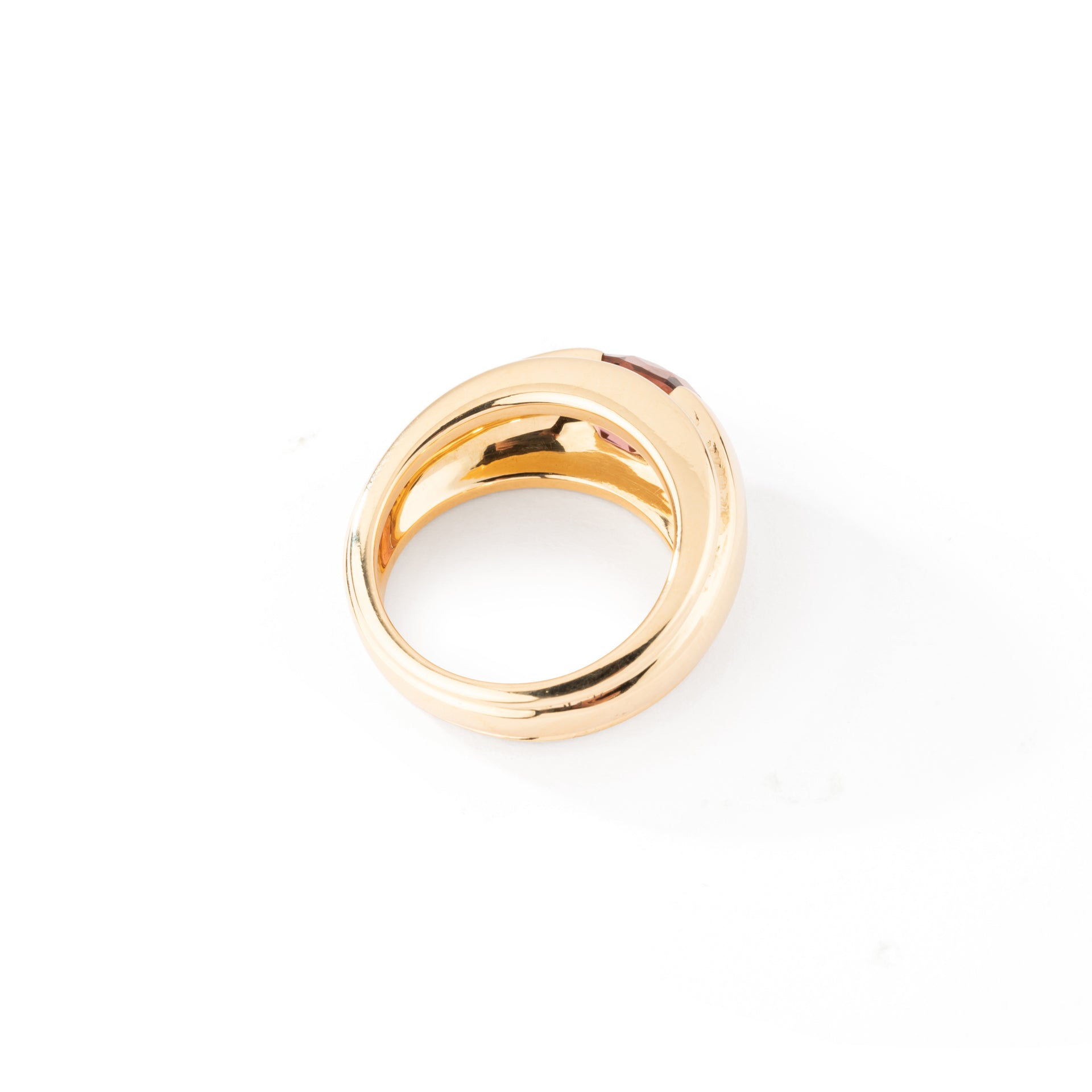 Bague Boucheron vintage, or jaune et tourmaline