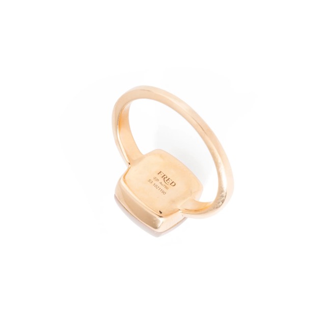 Fred Pain de Sucre ring in rose gold and quartz