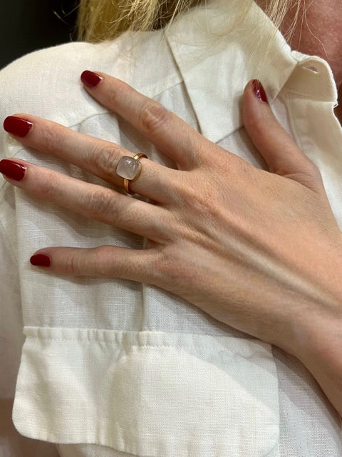 Fred Pain de Sucre ring in rose gold and quartz