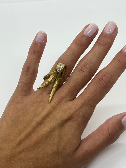 Mauboussin Vintage gold and diamond ring
