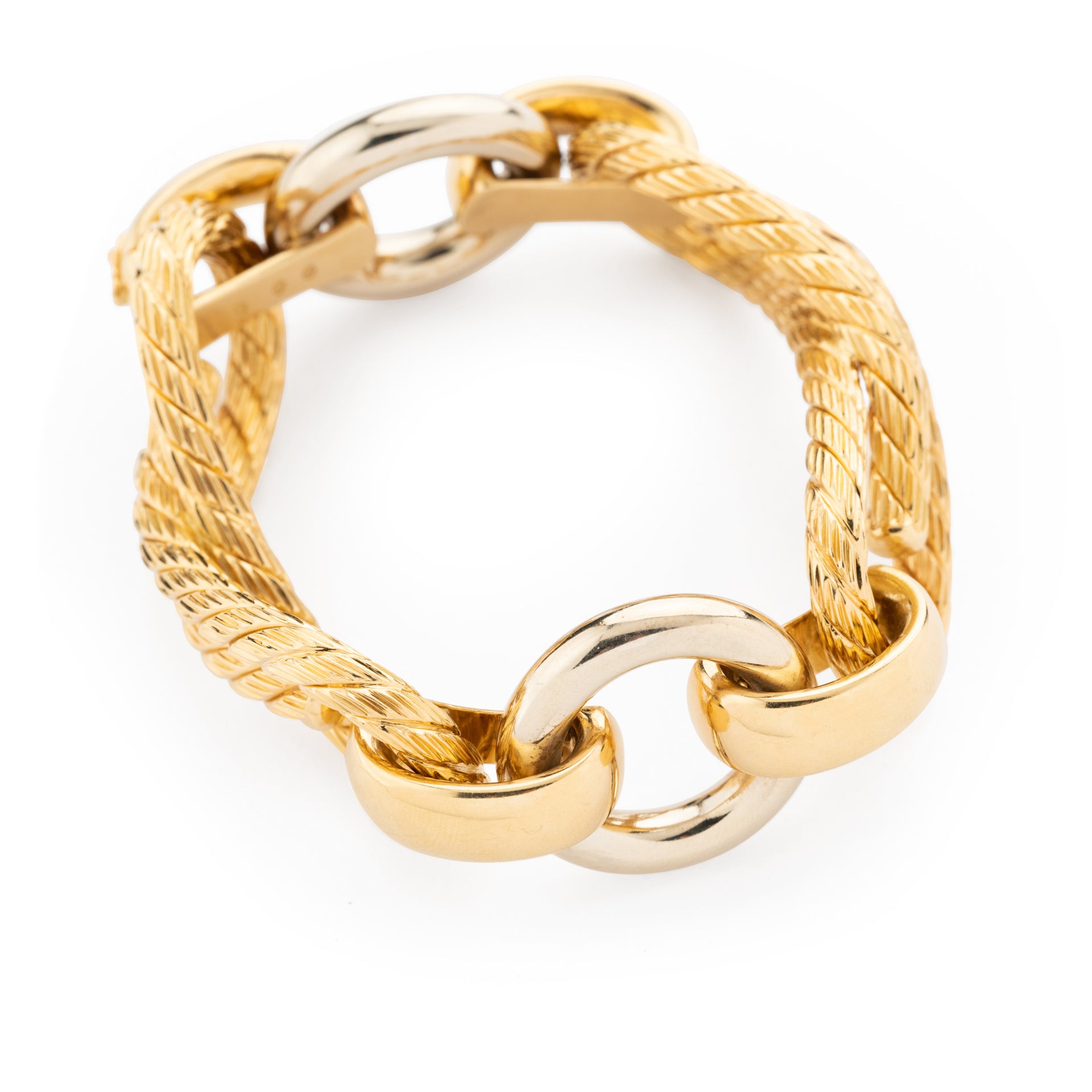 Carlo Weingrill, bracelet en or jaune et blanc 18K