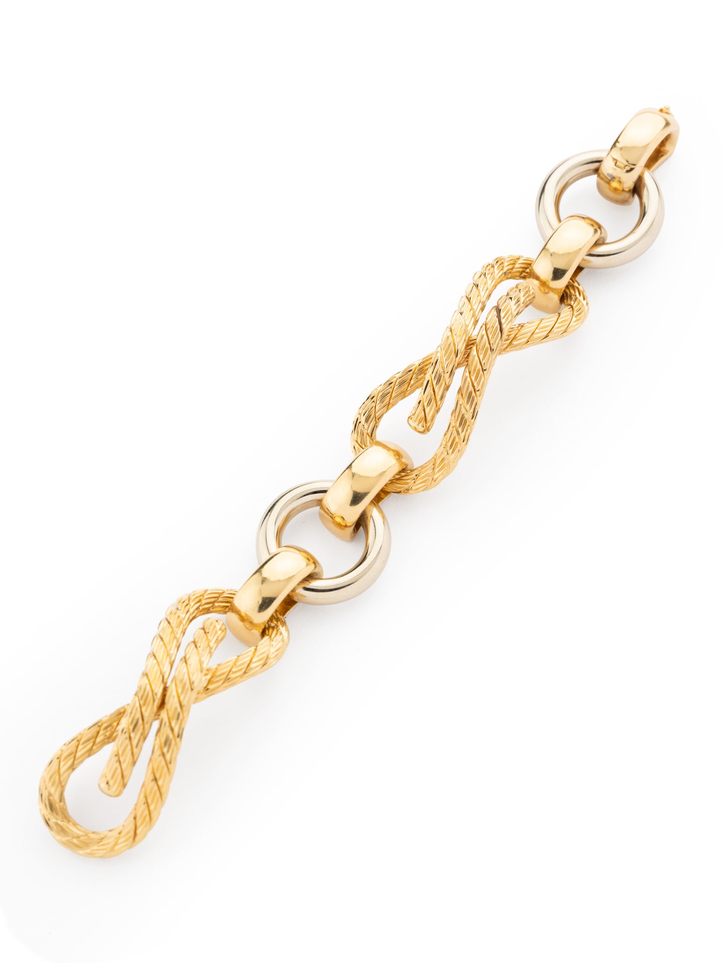 Carlo Weingrill, bracelet en or jaune et blanc 18K