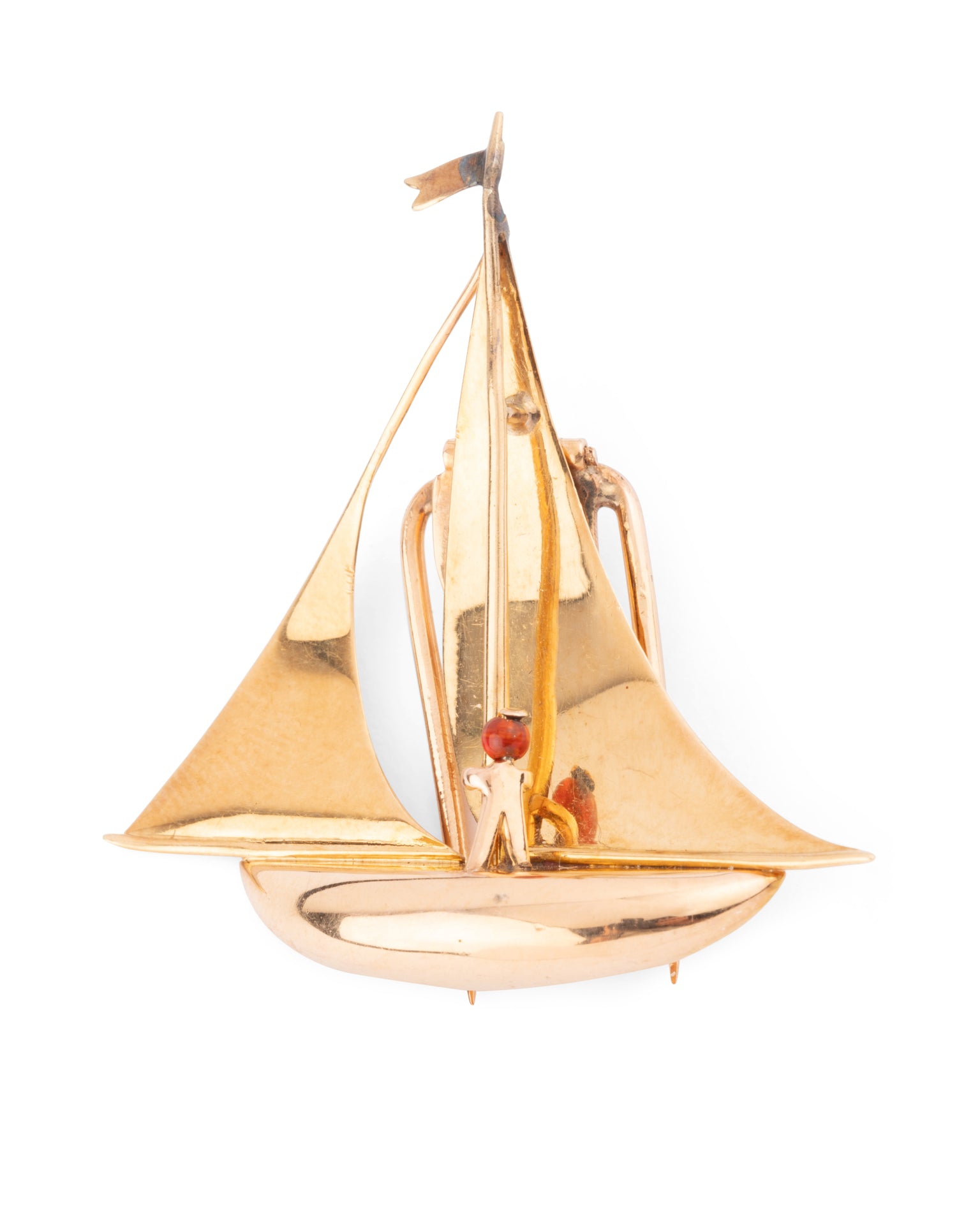 Vintage Mellerio brooch in 18K yellow gold