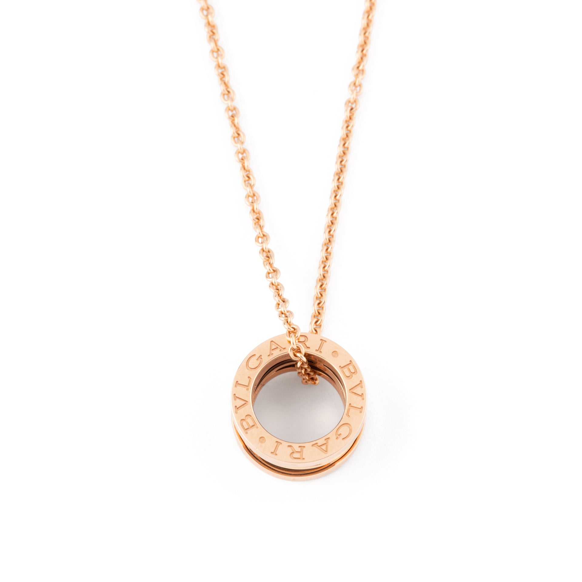 Bulgari, B Zero 1 necklace Legend design 18k rose gold by Zaha Hadid