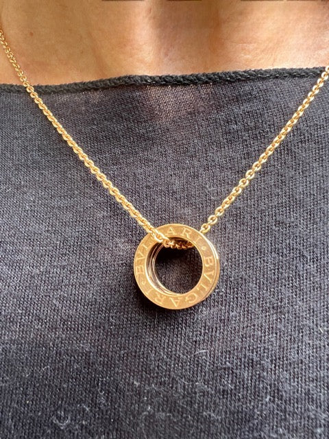 Bulgari, B Zero 1 necklace Legend design 18k rose gold by Zaha Hadid