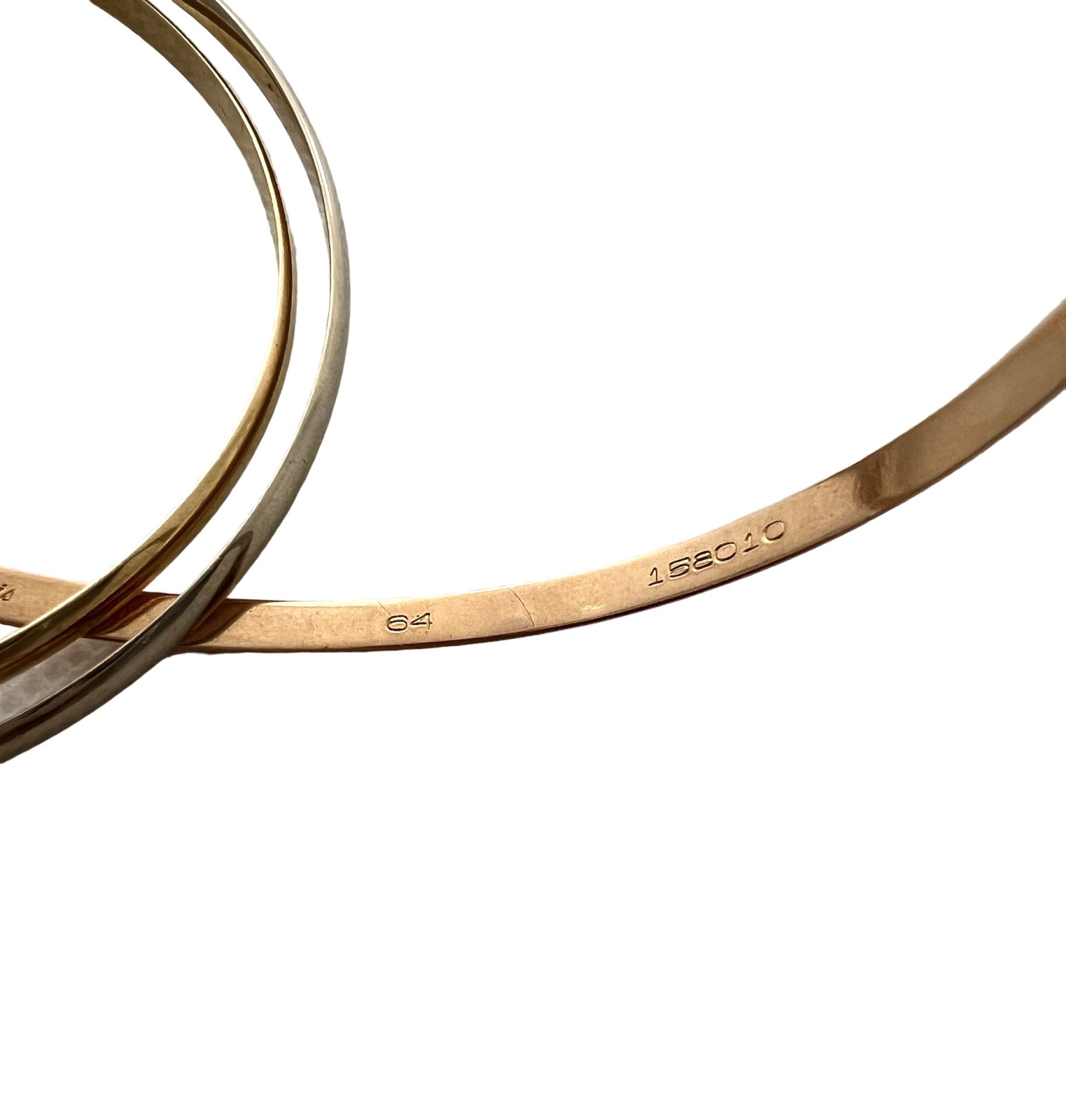 Cartier Paris, Trinity three gold bracelet