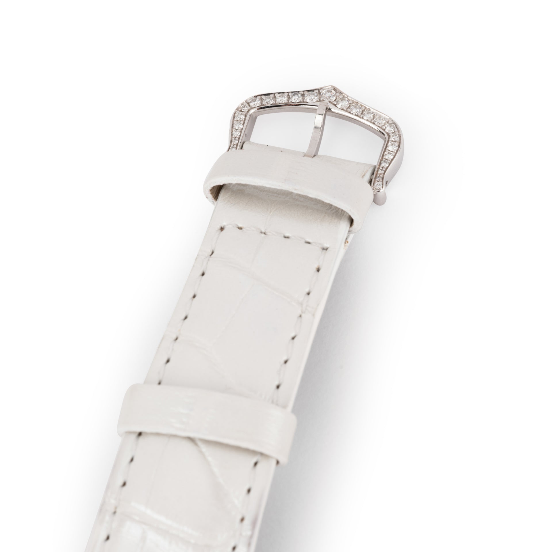 Cartier "Crazy ronde" white gold and diamond watch