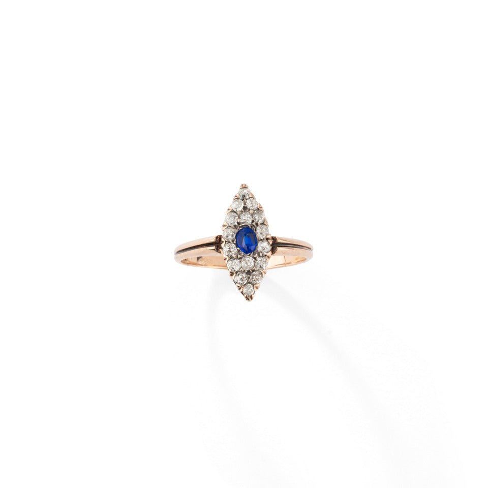 Bague marquise. Travail Russe, vers 1900 - Maison Eloe