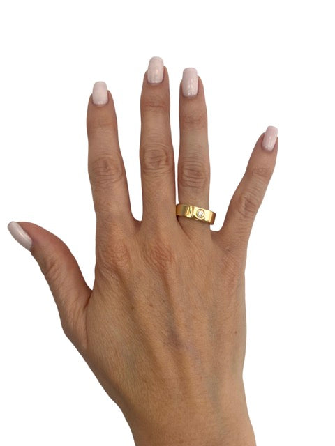 Cartier, Love Ring Yellow Gold with a Diamond