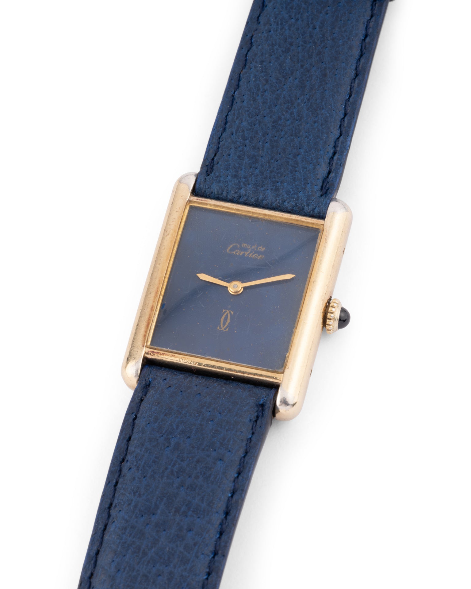 Cartier, Tank Must Vermeil Watch on Leather