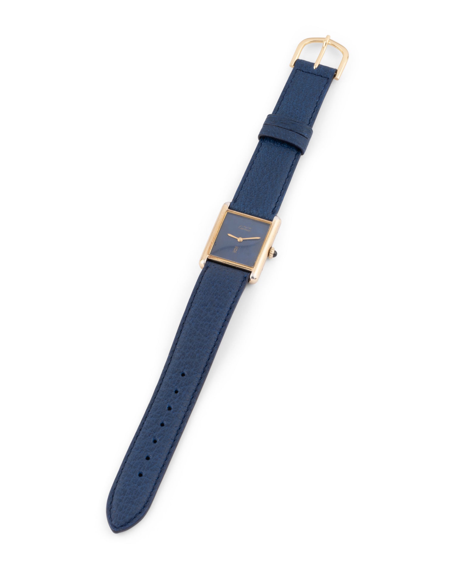 Cartier, Tank Must Vermeil Watch on Leather