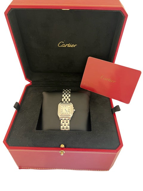 Cartier "Panthère" watch in steel, small model