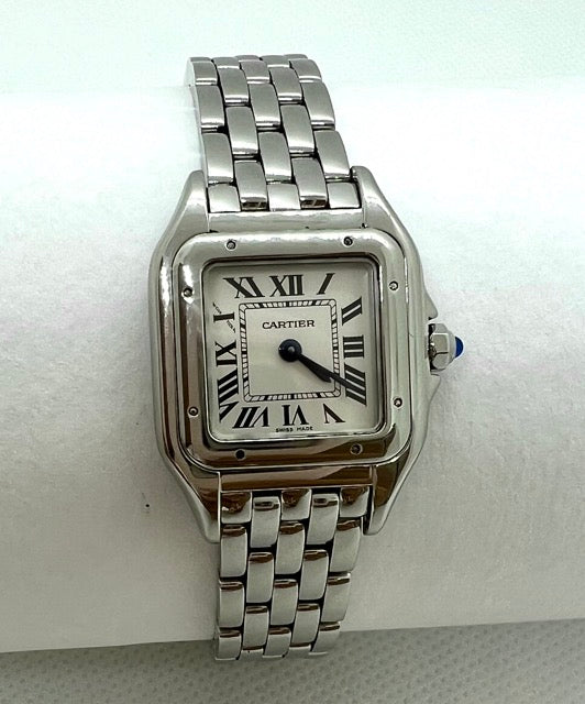 Cartier "Panthère" watch in steel, small model
